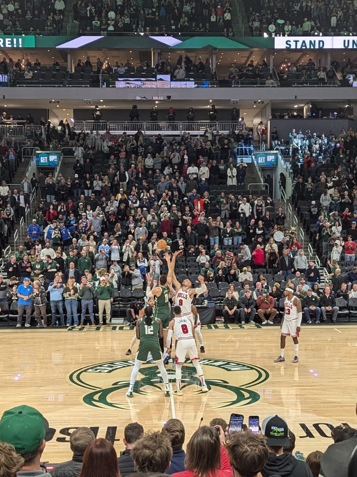 Milwaukee Bucks tipoff at Fiserv Forum